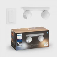 PHILIPS Hue reflektor Buckram, 2x5 W, 230 V, bijela