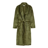 GOOD MORNING Zeleni kućni ogrtač od mikropliša M/L Polyvelvet
