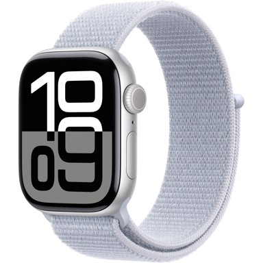 APPLE Pametni sat Series 10 GPS 42mm, srebrno aluminijsko kućište, plavi Cloud Sport Loop