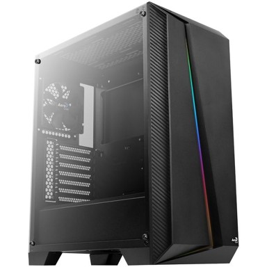 AEROCOOL Kućište Cylon Pro, mid tower, ATX, kaljeno staklo, crno