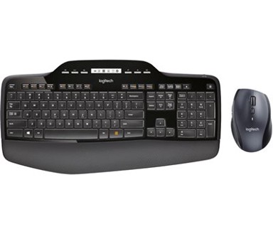 LOGITECH Set tipkovnice i miša MK710 Wireless, crna, bežična, USB