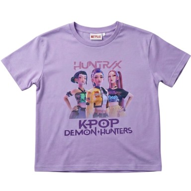 KPOP DEMON HUNTERS Huntrix majica ljubičasta 10A