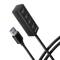 AXAGON USB hub HUE-M1AL Mini USB-A-Hub,4x USB-A 3.2 Gen 1, - 1,2m HUE-M1AL