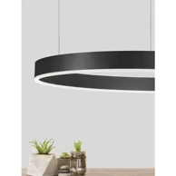 NOVA LUCE Visilica Motif NL9190848, LED 50 W, 3000 K, 3684 lm, dimabilna, IP20, crna