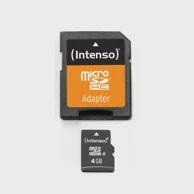 INTENSO Memorijska kartica microSD, 4GB, Class 4, s adapterom