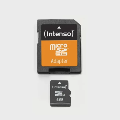 INTENSO Memorijska kartica microSD, 4GB, Class 4, s adapterom