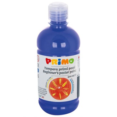 PRIMO Boja tempera BASE 202BR500500, 0,5 L, tamnoplava