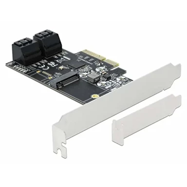 DELOCK Adapter, 4P SATA i 1x M.2 PCIe x4, LP