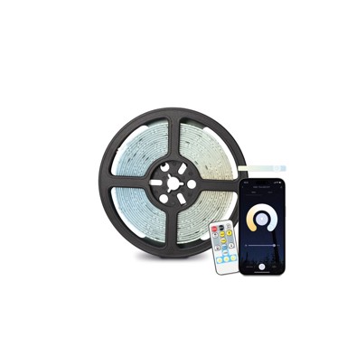 KSIX LED traka BXLEDST5M21, podrezivanje, 1000 lumena, CCT bijela, daljinski, 5m