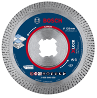 BOSCH Professional dijamantna rezna ploča Expert HardCeramic X-LOCK, 125 x 22,23 x 1,4 x 10 mm (2608900658)