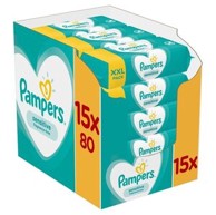 PAMPERS Vlažne maramice Sensitive, 15 x 80