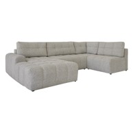 MIUFORM Svjetlo smeđa sklopiva/s prostorom za odlaganje kutna garnitura (s desnim kutom) Lulu, 333x187x94 cm