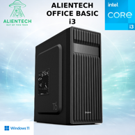 ALIENTECH Stolno računalo Office Basic i3 / Intel Core i3-12100F, 8 GB RAM, NVIDIA GeForce GT 710, 240 GB SSD, Windows 11 Pro, crna