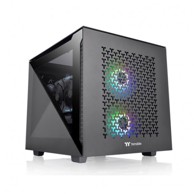 THERMALTAKE Kućište Divider 200 TG Air, micro tower, micro ATX, crno