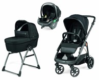 PEG PEREGO Dječja kolica Veloce Belvedere Lounge 3u1, modularni sustav, crna