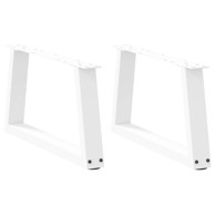 Noge blagovaonskog stola V-oblika 2 kom bijele 70x(30-31,3) cm