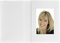 DAIBER Mape za fotografije, 45x65 mm, mat, 1x100, bijela