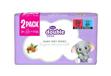 VIOLETA Vlažne maramice s organskim Bademovim mlijekom Duopack 2*56/1