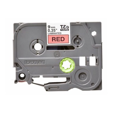 BROTHER Čvrsta traka TZE421 9mm 8m, crna/crvena