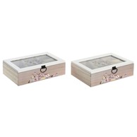DKD HOME DECOR Kutija za čajeve, pisana, drvo