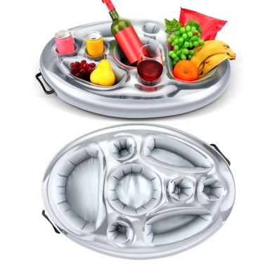 HOME & MARKER Plutajući pladanj za bazen FLOATPLATI, za piće i grickalice