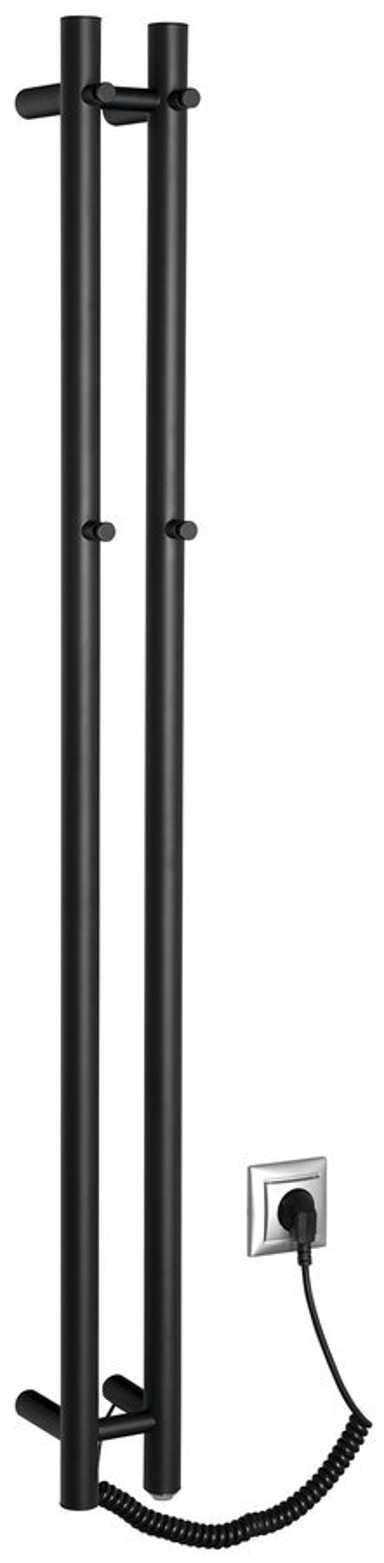 SAPHO Električni sušač ručnika PAPINADO, 109 x 1200 mm, 40 W, crni mat