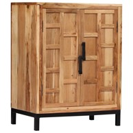 Komoda od masivnog bagremovog drva 60 x 35 x 76 cm smeđa