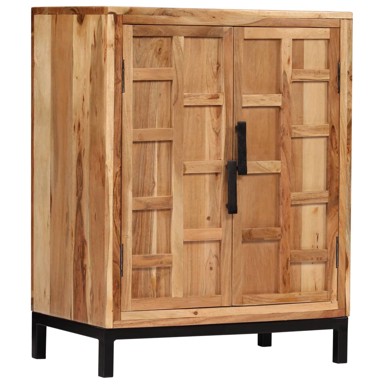 Komoda od masivnog bagremovog drva 60 x 35 x 76 cm smeđa