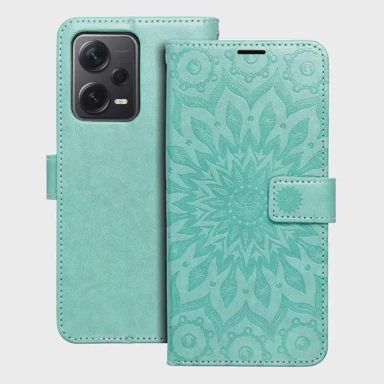 MEZZO Preklopna torbica Book Case za Xiaomi Redmi Note 12 Pro Plus 5G, mandala green