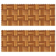 20-dijelni set pločica za trijem 30 x 30 cm bagrem