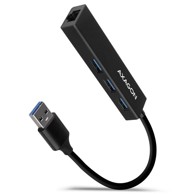 AXAGON USB hub HMA-GL3A Multiport-Hub, USB 3.0 Typ A, Gbit-LAN, 3x USB-A, microSD HMA-GL3A