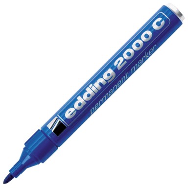 EDDING Permanentni marker, 2000C, okrugli vrh, 1,5-3 mm, plava