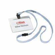 Identifikacijska kartica s uzicom 8139, siva, 10 komada