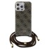 GUESS Torbica Crossbody Cord 4G Print, za iPhone 15 Pro, smeđa