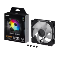 ASUS Ventilator TUF Gaming TR120 ARGB, 120 mm PWM, ARGB, crna (90DA00E0-B09000)