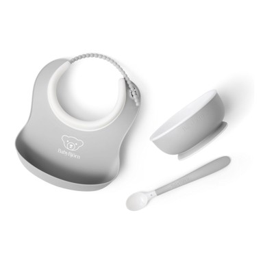 BABYBJORN Set za jelo, 3/1, sivi