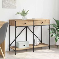 Konzolna stolica s ladicama 100x39x78.5 cm, hrast