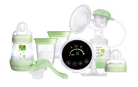 MAM Električna pumpa za grudi, 2 u 1, prozirno/zelena