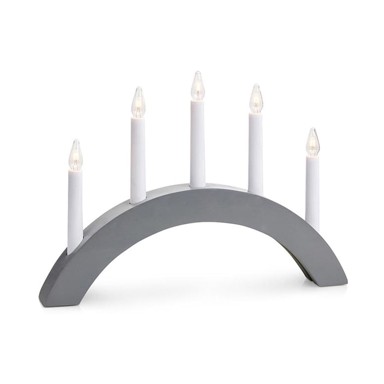 MARKSLÖJD Sivi svjetlosni ukras s božićnim motivom Atle 