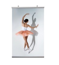 Letvica za plakate Standard s podesivim vješalicama, 40 cm, A2