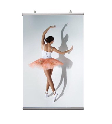 Letvica za plakate Standard s podesivim vješalicama, 40 cm, A2