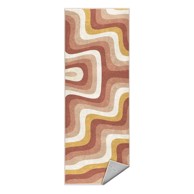 MILA HOME Oker žuta/prljavo roza periva staza 60x230 cm Creamy Strawberry Swirl 