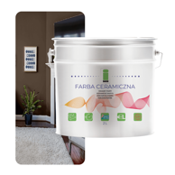 Keramička boja za zidove, periva, smeđa, 2 l, otporna na mrlje