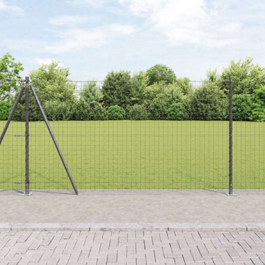 Stupovi ograde s osnovnim pločama 52 kom ø32mm 68,5 cm, galvanizirani čelik