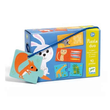 DJECO Puzzle Duo Što je za večeru?, 24m+