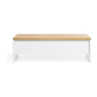 KAVE HOME Stolić za kavu Abilen 60x110 cm u dekoru hrasta bijeli/prirodni