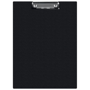 DONAU Ploča s klipom i preklopom i kvačicom 2705001PL-01, A4, PP, crna