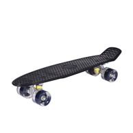 Skateboard sa LED kotačima, crna