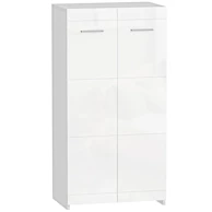 Visokosjajni ormarić za cipele s podesivim policama za 10 pari cipela, 55 x 36 x 108 cm, bijeli