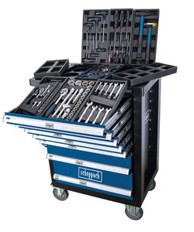 SCHEPPACH Kolica za alat TW1100, set od 70 dijelova, 7 ladica